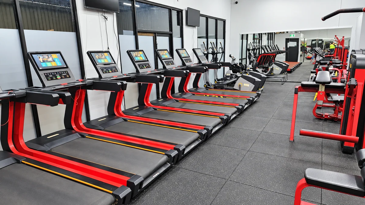 Treadmills and cardio equipment at Top Gym Women’s Werribee