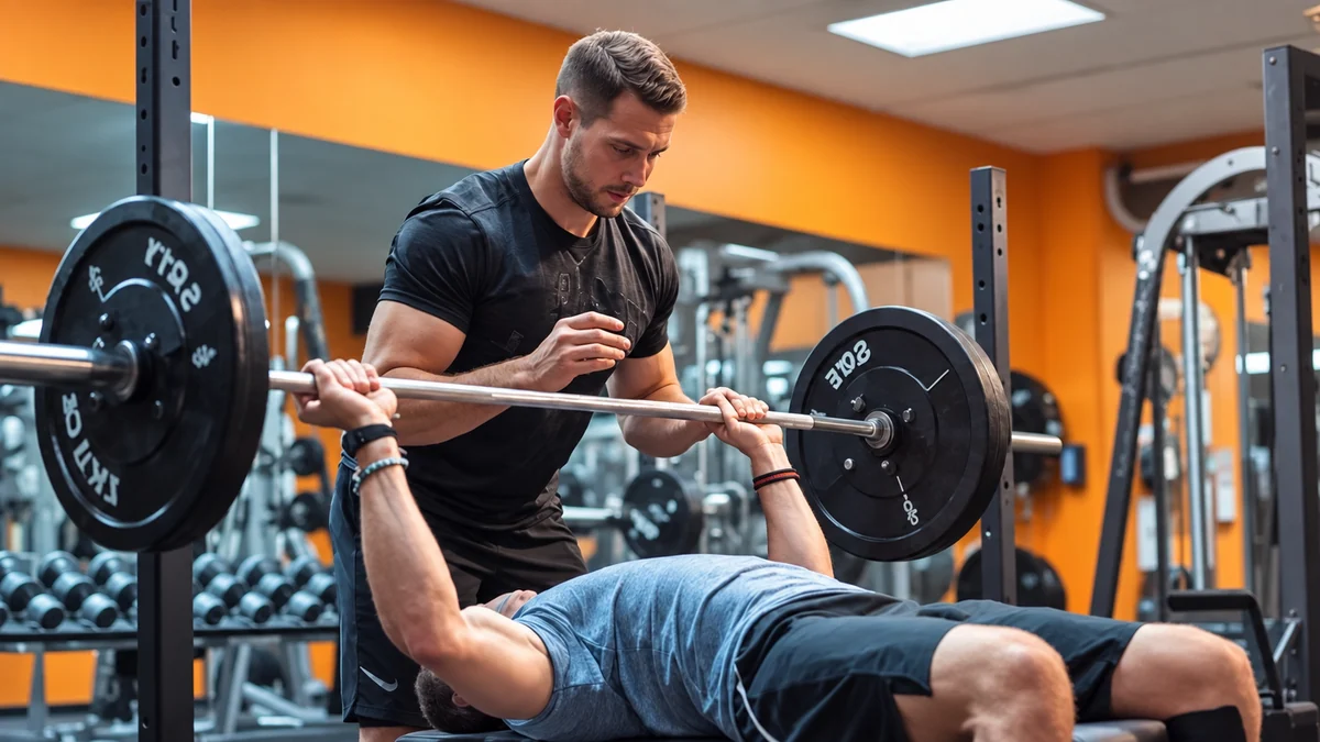 Strength training at Top Gym