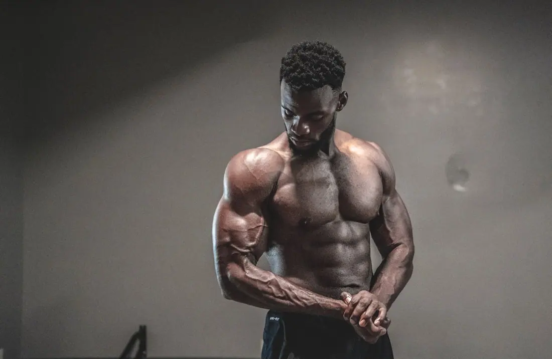 man with toned body